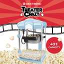West Bend Theater Crazy Popcorn Machine, Non-stick Kettle, 4 Qt., Blue