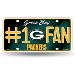 Rico Industries NFL Unisex-Adult #1 Fan Metal License Plate Tag (One Size, Team Color)