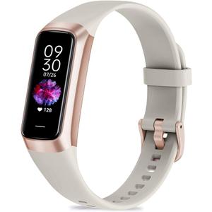 Zeacool Fitness Tracker with 24/7 Heart Rate, Blood Oxygen Blood Pressure Sleep Monitor, Activity Trackers 5 ATM Waterproof,Step Calorie Counter Pedometer Health Smart Watch for Women Men Beige