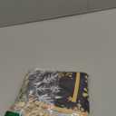 Fzbali Snowflakes Black Gold Christmas Tree Skirt, 24 Inches Lace-up Miniature Tabletop Snowy Stars Xmas Tree Skirt, Winter Holiday Party Mini Indoor Decoration Home Decor