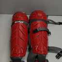 Baseball Softball Catcher Leg Guards Shin Guards for Youth Adult (15"-Adult Red)