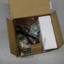 innodept12 Animated Gingerbread House Christmas Decoration  Pre-Lit Musical Resin Village Figurine with Rotating Gingerbread Characters and LED Lights for Indoor Holiday Tabletop Display