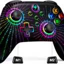 Wireless Switch Controller for Nintendo Switch/Switch 2/Lite/OLED, Switch Pro Controller support iOS/Android/Windows PC, Switch Remote Gamepad with Programmable Macro/Turbo/Motion Control/Vibration/Wake Up (Black-Magical)