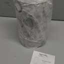 Touch Bedside Table Lamp, 2 USB Ports, 3-Way Dimmable Bedside Lamp for Bedroom, Nightstand Lamp with Round Flower Fabric Shade for Living Room, Home Office