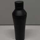 BARE BARREL Insulated Cocktail Shaker Set | Double Wall Stainless Steel | Martini Shaker for Home Bar Bartending | Built-in Drink Measure System & Strainer, Travel Bag, Recipes | Gift Set (Matt Black)