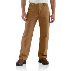 Carhartt Men's B111 Flannel Lined Washed Duck Loose Fit Pant (28W x 32L)