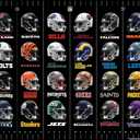 NFL League - Helmets 24 Wall Poster, 34L" x 22.4W", Premium Unframed Version