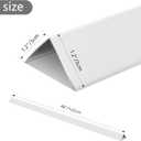 Aluminium Alloy Metal Corner Guards 10 Pcs Wall Corner Protector 1.2" x 1.2" x 48" Wall Corner Protection Decoration White Pack of 10 Corner Guards 20 Ga/1 mm Thickness