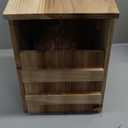 Owl House Cedar - Prebuilt Barn & Screech Owl Nesting Box - Easy Hang & Clean - Wood Shavings & Screws Included