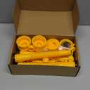 Godboy Gas Can Spout Replacement, Gas Can Nozzle, (5 Kit-Yellow) Flexible Pour Nozzle Suitable for Most 1/2/5/10 Gal Oil Cans, Fuel Can Spout Replacement