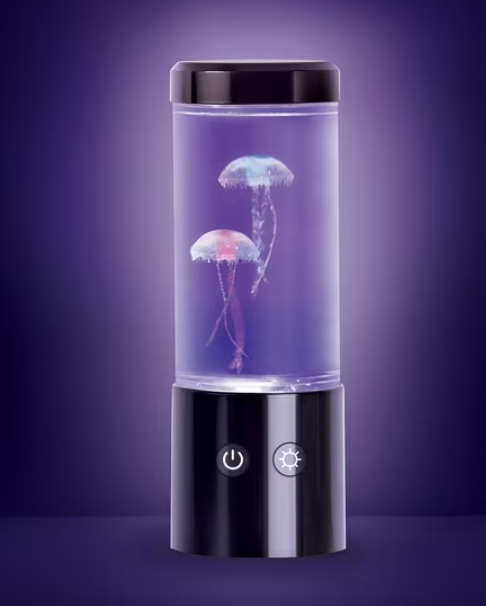 Merkury Innovations Jellyfish Night Light Lamp Motion & Multicolor Leds - Easy Mode Switching