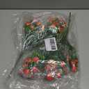 Cabilock Simulated Strawberry Bouquet Faux Strawberry Stems Artificial Plants Realistic Flowers for Home Decoration Wedding Party DIY Crafts 10.62X8.26X0.35In