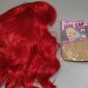 eNilecor Red Wig for Women,Short Curly Wavy Curly Bob Wig with Bangs,14" Natural Synthetic Colored Party Costume Cosplay Halloween Wigs