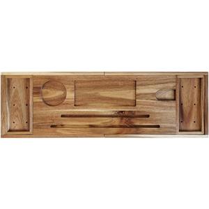 Tray Wood Bathtub Caddy Tray Non-Slip Bathtub Tray Rack with Tablet Holder Towel Tray Extending Sides Glass Holder Rack Bathroom Rack Organizer (Color : Acacia)