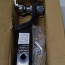 METOWARE Trailer Hitch Ball Mount with 2 in Ball & Hitch Pin, Solid Steel Trailer Hitch Ball Fits 2 Inch Receiver, 6000lbs Capacity Ball Hitch, 2-Inch Drop, Black