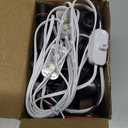 Air Blower Fan for Inflatables, 12V 0.8A Mini Airup Replacement Blower Fan with 1.0A Adapter and 3 LEDs Bulbs Light for Halloween and Christmas Inflatables (IP68 Waterproof, 4500RPM, 3.8*3.8'')