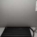 Malier Metal Freestanding Dog Gates with Door, 36'' Height Outdoor Indoor Dog Fences, Extra Wide Foldable Puppy Gate for Stairs (Black, 2 Panels 40''W  36''H)