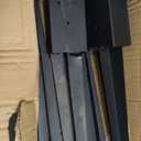 Fence Post Anchor 4''x4'', Heavy Duty Metal Fence Post Anchor Ground Spike 36''x4''x4'' for Fence, Mailbox, Bird feeder, Decking, Banner, with The Black Powder Coating Cover on The Surface (Set 4)