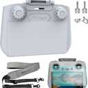 FPVtosky 3-IN-1 Mini 5/4 Pro RC 2 Sun Hood protective Cover + 2 Screen Protector + Lanyard Bundle, Fits DJI Avata 360/ Mini 4 Pro/Air 3S/Flip RC2 Remote Controller Accessories