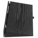 3 Tier Wood Shelf, Cabinet for Home Decor, Black Organizer