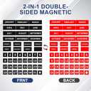 Double-Sided Magnetic Numbers and Months & Dry Erase Calendar Whiteboard,Magnetic Calendar Numbers Month Week Labels Sets for Whiteboard and Refrigerator