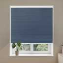 Allesin Cordless Blackout Cellular Shades, Honeycomb Blinds for Windows, Thermal Insulated & Noise Dampening, Room Darkening Window Coverings for Bedroom & Nursery, Blue, 46" W x 48" H