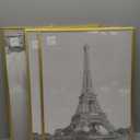 upsimples 18x24 Picture Frame Gold 3 Pack, Scratch-Proof Poster Frames 18 x 24 for Photo Gallery - Slide-In Strips, Horizontal or Vertical Wall Mounting