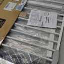 keny 29"-42.5" Baby Gate for Stairs, Auto Close Safety Dog Gate, Pressure Mounted Easy Walk Through Pet Gate for Doorways, Durable Stair Gate, 30" Tall, White