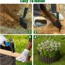 2 x SnugNiture Corrugated Metal Garden Edging,6" x 20' Sturdy Lawn Edging Border,Landscape Edging Border for Lawn, Flower Bed,Garden and Yard (Silver)