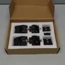 Hood Latches Hood Catch Kit Compatible with Jeep Wrangler JK JL 2007-2024 and Jeep Gladiator JT 2020-2024 (Black)