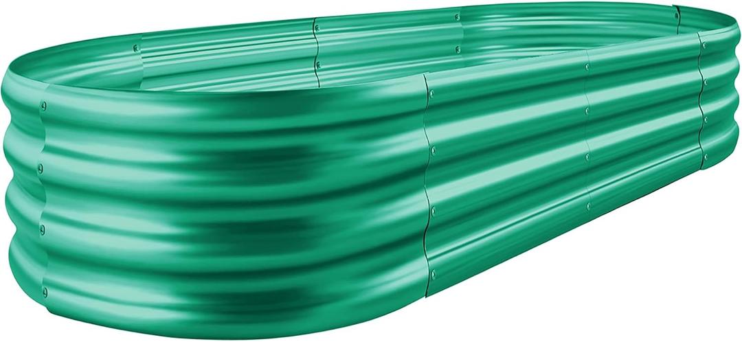 Land Guard Green Raised Bed, 63 ft Elevated Planter Box, Raised Beds for Gardening Vegetables, Green (631ft(1pcs, 3-green)
