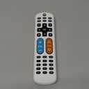 GE BigEZ OneTouch Big Button Universal TV Remote for Seniors, Easy to Use, Replacement Remote for Samsung, LG, Sony, Vizio, Roku TV, Streaming Players, Backlit Buttons, 2 Device, White, 84666