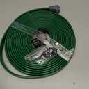 Jin&Bao Sprinkler Hose with Holes 25FT, Heavy Duty Garden Watering Hose, High-Efficiency Lawn Sprinkler System with Staples
