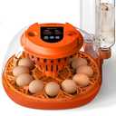 12 Egg Incubator with Automatic Turning & Humidity Control, Fully Automatic Incubators with Egg Candler, STEM/STEAM Educational kit, for Hatching Chicken, Duck, Quail, Pigeon, Home, Classroom Use