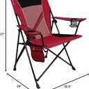 Kijaro Dual Lock Portable Camping Chairs - Versatile Folding Chair, Sports Chair, Outdoor Chair & Lawn Chair - Dual Lock Feature Red Rock Canyon, 35.5 X 26 37 Inches