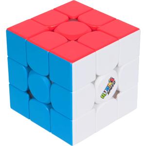 Rubiks Cube, 3x3 Magnetic Speed Cube for Super Fast Solves, Twisting Fidget Toy, Challenging Brain Teaser & Sensory Puzzle for Adults, Teens, & Kids, for Ages 8 & Up