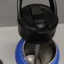 BJPKPK Insulated Water Bottles with Straw Lid, 40oz Stainless Steel Water Bottles with 3 Lids, BPA Free Leakproof Thermo, Tumblers, Cups for Sports, Gym- Sapphire