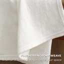 Bedsure GentleSoft 100% Cotton Blanket Queen Size for Bed - Breathable and Lightweight, Soft Cozy Textured Herringbone Woven Blanket for Summer, White, 90x90 inches
