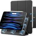 ESR for iPad Pro 11 Inch Case, iPad Pro 11 Folio Cover (2022/2021/2020, 4th/3rd/2nd Generation), Convenient Magnetic Attachment, 2-Way Stand, Full Pencil 2 Support, Rebound Magnetic Case, Black, Size: Pro 11" 4th/3rd/2nd Gen