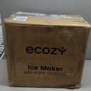 ecozy Nugget Ice Maker Dispenser, Smart 2-in-1 Pebble Ice Machine Countertop & Water Dispenser with App Control, Self-Cleaning, Auto Lighting, TDS Monitor, Measured Dispensing, 33Lbs/Day (Dark Gray)