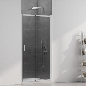 32" (31-33") W x 72" H Pivot Swing Glass Shower Doors, 180 Rotating Retractable Bathroom Shower Door, Frameless Sliding Extended Bypass Shower Door with 3/16" Clear SGCC Tempered Glass Chrome 32" (31-33") W x 72" H Pivot Swing Glass Shower Doors, 180 Rotating Retractable Bathroom Shower Door, Frameless Sliding Extended Bypass Shower Door with 3/16" Clear SGCC Tempered Glass Chrome