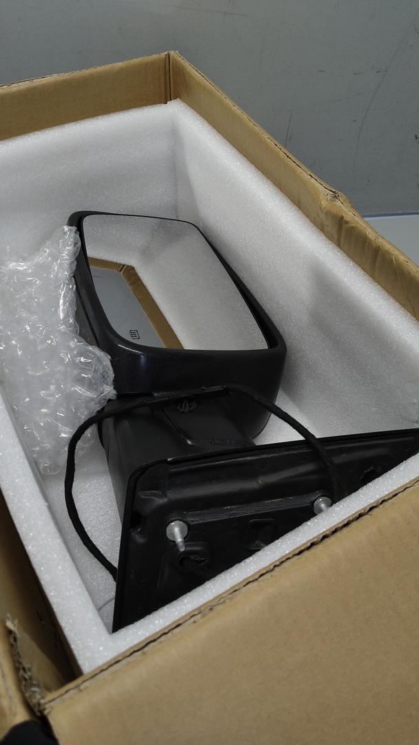 Left Driver Side Mirror Compatible With 2014-2018 Ram 1500 2500/2019-2022 Ram 1500 Classic With Manual Folding Power Glass Heated Temperature Sensors Matte Black Replacet68462819AA(6Pins)