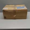 WUZUPS Chandelier Rustic Farmhouse Industrial Round Ceiling Pendant LED Light Fixture with Clear Glass Shades for Dining Room Kitchen Island Foyer Entryway, H 17" x W 13.4", E26 Base, Gold