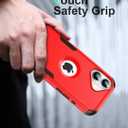 for iPhone 17 Magnetic Case,Compatible with Magsafe,2X Screen Protector,Heavy Duty Protection,Rugged & Durable Phone Case for iPhone 17 Case,Red
