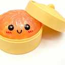 Orange Dumpling Squishies New Mystery Glitter Squishies Dumpling with Box Stress Relief Balls Sensory Toys Desk Squeeze Toys Gift