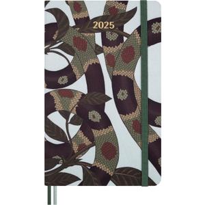 Moleskine Limited Edition Year of the Snake 12 Month 2025 Weekly Planner, Hard Cover, Large (5" x 8.25"), Leaves, 144 pages