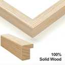 Yaetm 16x24 Picture Frame Set of 2, Natural Solid Oak Wood Poster Frame 16x24 for Wall Gallery, Horizontal and Vertical Wall Mount (2 pack, Oak)