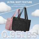 befen Laptop Tote Bag for Women Work, Travel Tote Bags Nurse Puffer Quilted Handbags, Lightweight Waterproof Beach Purse