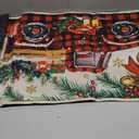 Drydiet 3 Pcs Christmas Kitchen Rug and Mats Red Black Buffalo Plaid Winter Kitchen Floor Mat Anti Fatigue Non Slip Vintage Gnome Xmas Tree Truck Throw Rug for Home Office Bathroom Farmhouse Decor