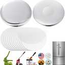 Tellegloww 24 Sets Magnet Button Maker 2.25 Inches/ 58 mm (Approx. 2-1/4 Inch) Metal Fridge Magnet Supplies Round Badge Pin Button Parts for Fridge Office Locker Whiteboard, Machine Not Included